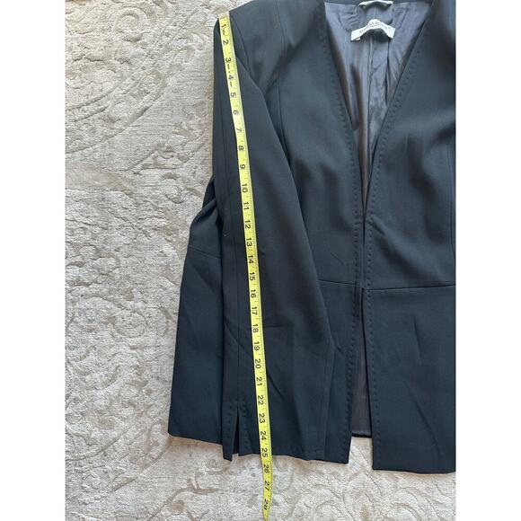 Marina Rinaldi Black Open Front Blazer Jacket Size 25 (US 12–14) Max Mara - Picture 14 of 14